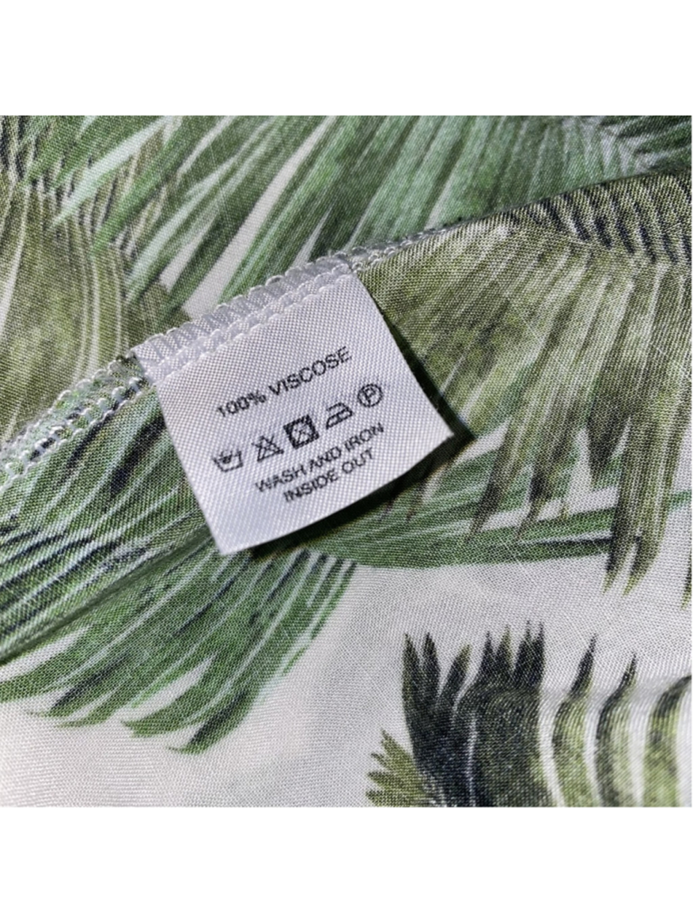 Melissa Odabash Palm Print Resort Maxi Skirt Sz M Boho Vacation Tie Waist - Picture 7 of 8